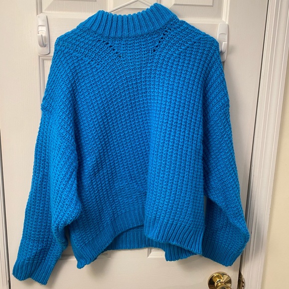 Turquoise Knit Sweater - Picture 2 of 2